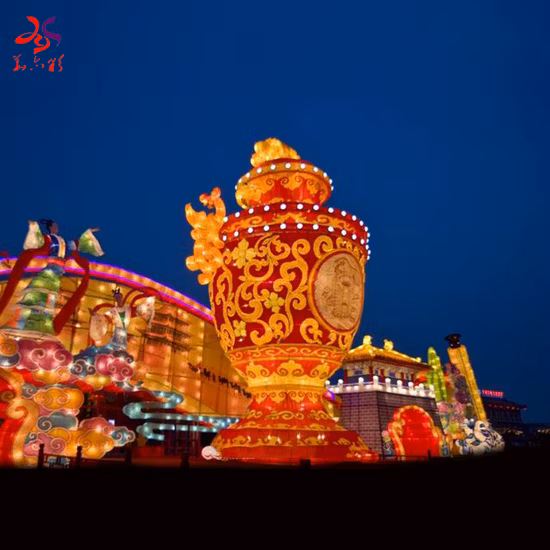 Наружные китайские традиционные фонарики-драконы для новогодних праздничных украшений