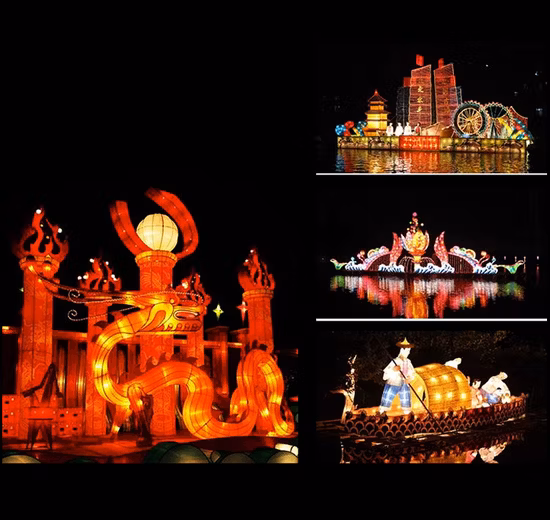 Светодиодные китайские фонарики Новогоднее украшение Фонарь Дракона