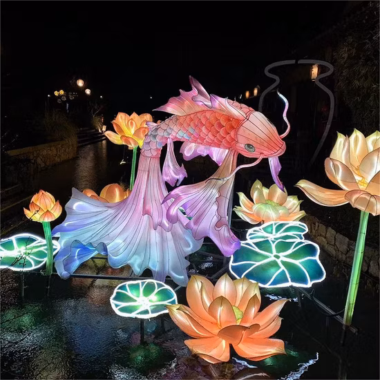 2022 новейшее украшение китайского фестиваля яркий китайский фонарь-дракон